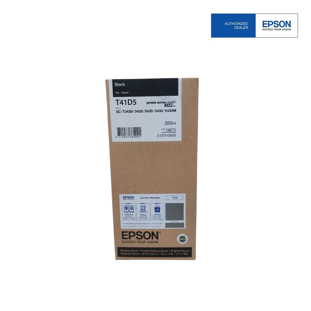 Epson SC T3430 and T5430 ink Black T41D5 350ml | Shopee Philippines