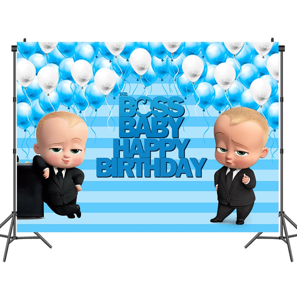 BOSS BABY Theme Cartoon Photography Background Cloth Party Banner Children  Kids Birthday Party Needs Party Decoration Ho | Shopee Philippines