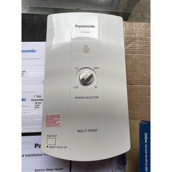 Panasonic water heater multi point DH6GM3 with warranty Shopee