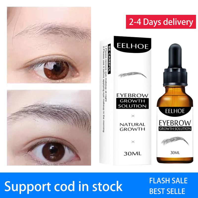 EELHOE Eyebrow Growth Serum Longer Fuller Thicker Nourishes Eyebrow Enhancer Fast Powerful Hair