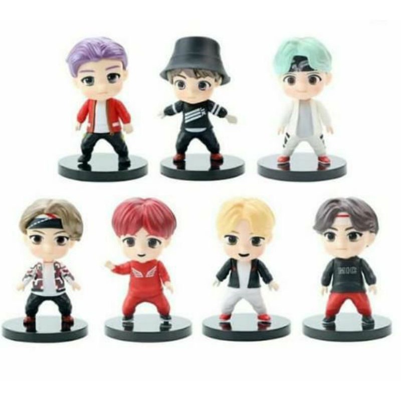 korean kpop bts mini figure set of 7 B | Shopee Philippines