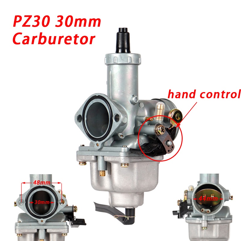 TZ 30mm Carb PZ30 Carburetor Power Jet Accelerating Pump carburador For