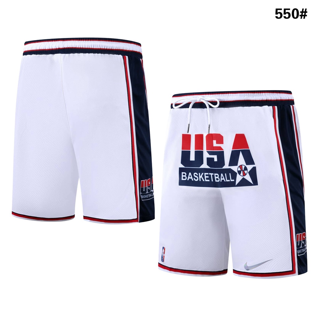 550 Full Sublimation NBA Basketball Jersey Shorts For Men's Sporty