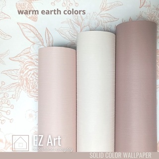 ™Solid Color Self-Adhesive Waterproof pvc Plain Dormitory Wall Stickers- warm earth neutrals beige #7