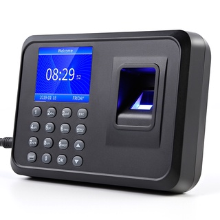 Fingerprint Attendance Machine Biometric Absence Processor 2.4TFT LCD ...