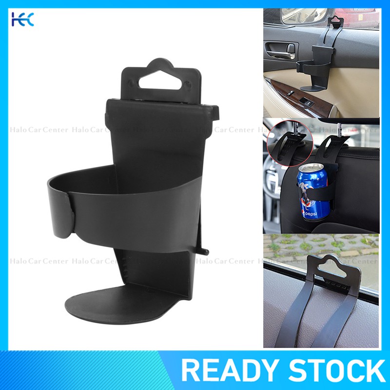 Longspeed Universal Car Drinks Cup Bottle Can Holder Multifunctional Door Mount Cup Holder Stand Car Interior Accessories-Black 