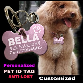 Dog Collars Personalized Custom Leather Dog Collar Name Id Shopee Philippines