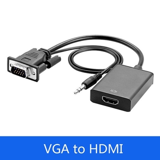 VGA Male to HDMI Female Adapter Converter Cable With 3.5 mm Audio Output 1080P VGA to HDMI for PC laptop to HDTV Projector