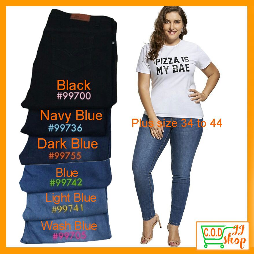 Plus Size Big Size Skinny Jeans 34-44 