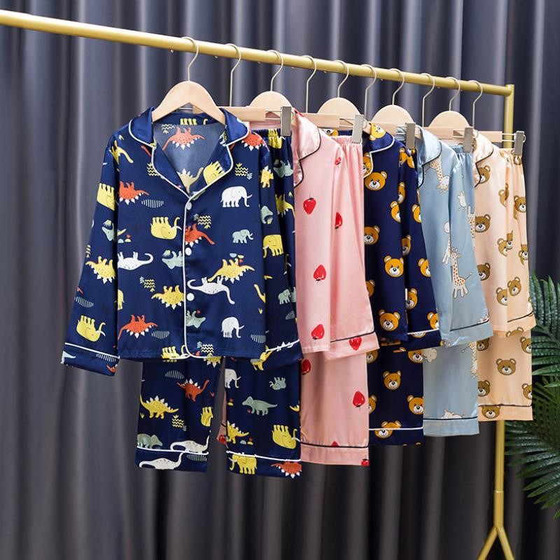 COD Ready Stock Kids Terno Pajama Cute Pajama Terno Sleepwear 16Yrs Old Wholesale & Retail