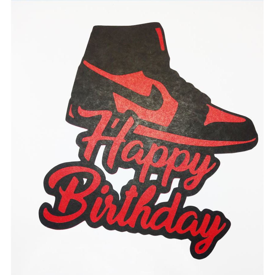 Shoes Sneakers Happy Birthday Cake Topper | Shopee Philippines