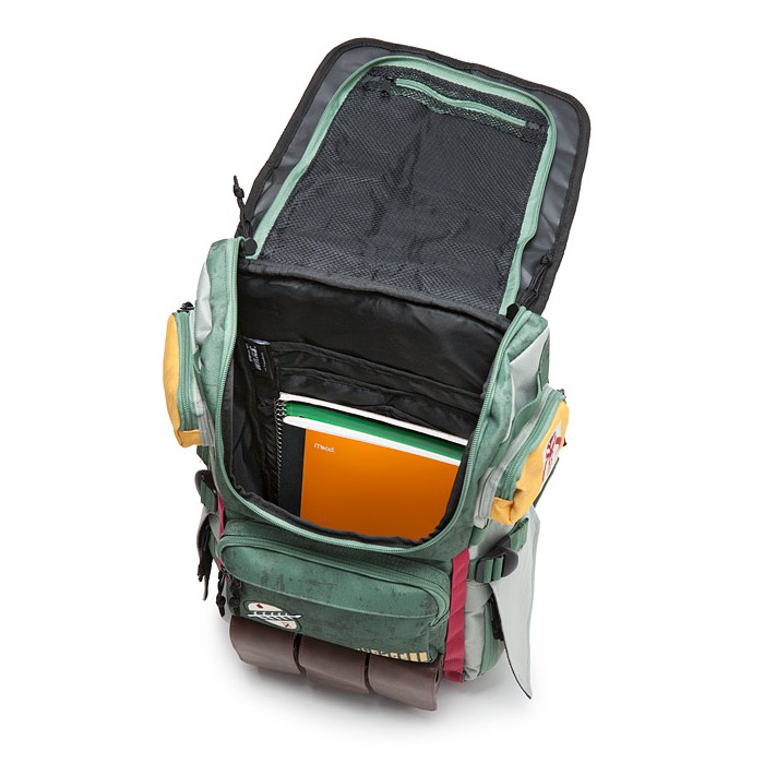 star wars boba fett mandalorian suit up laptop backpack