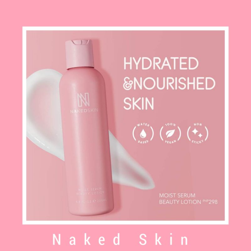 Naked Skin Body Serum Lotion With Freebies Shopee Philippines