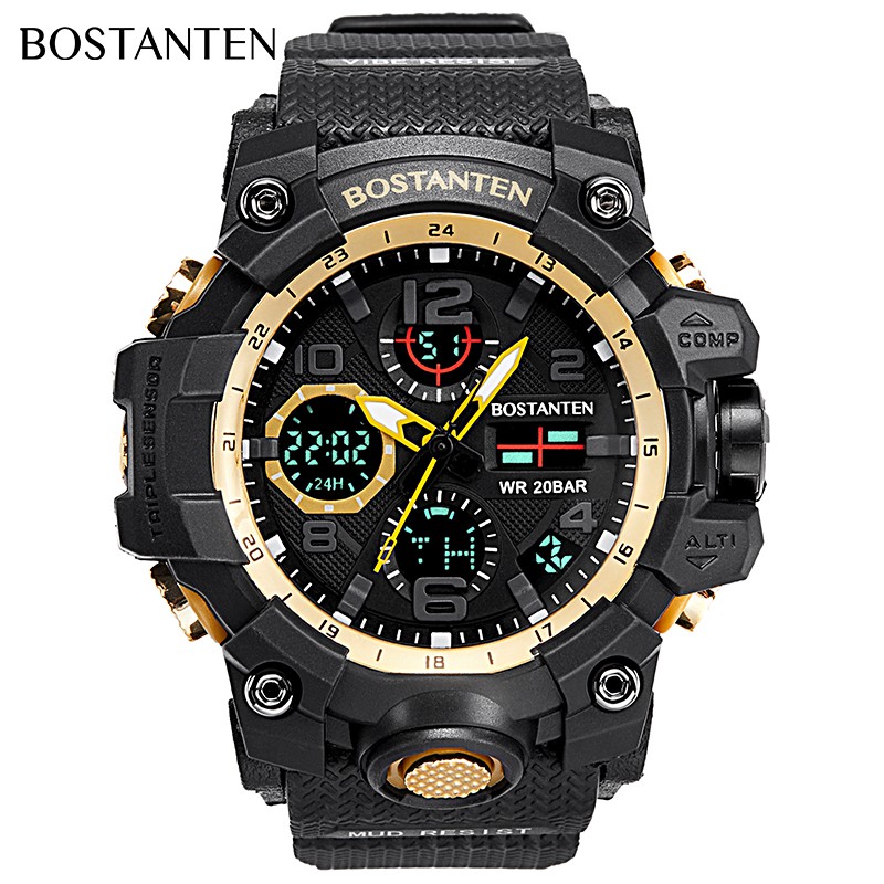  BOSTANTEN  Men s Watch  Sale Men s Waterproof Digital Watch  