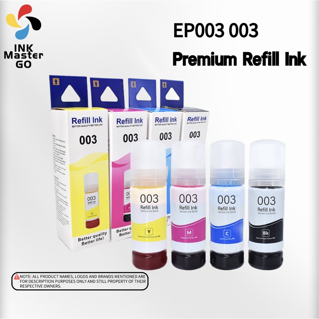 Epson 003 Refill Ink Compatible For Epson L3110 L3118 L3119 L3150