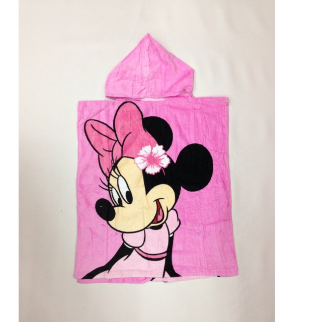 minnie mouse hooded bath towel