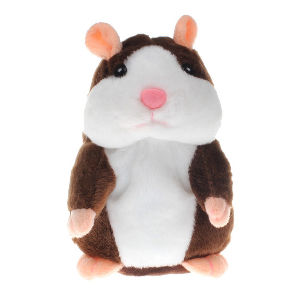 Takara Tomy Arts Mimicry Pet Talking Hamster Plush Toy Peanut Cream Japan 