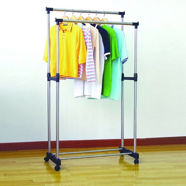 Double pole Bar Clothes Hanger Shopee Philippines