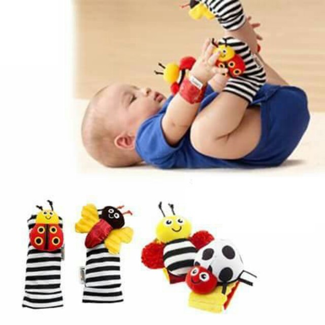 lamaze hand and foot rattles