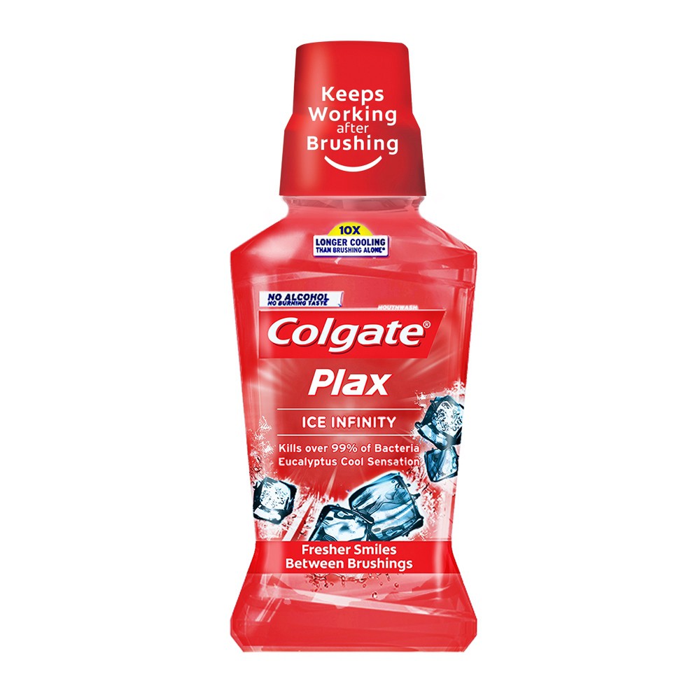 Colgate Plax Antibacterial Mouthwash Ice Infinity Intense Flavor 250mL