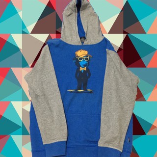 azure blue hoodie