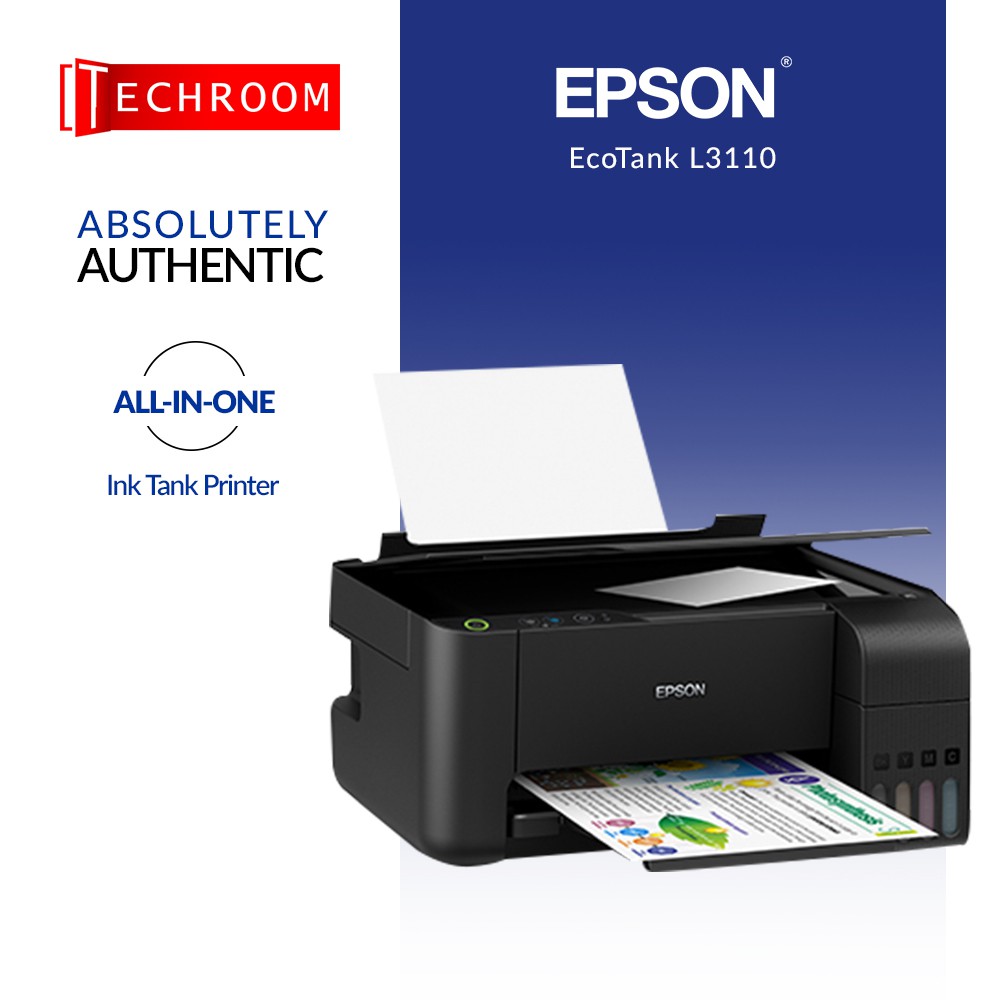 Epson Ecotank L3110 All In One Ink Tank Printer Print Scan Copy Borderless Printing 9918