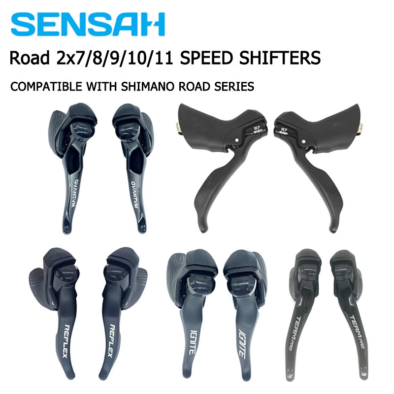 SENSAH Shifters Sti Shifters Road Bike Shifter 2x7/2x8/2x9/2x10/2x11