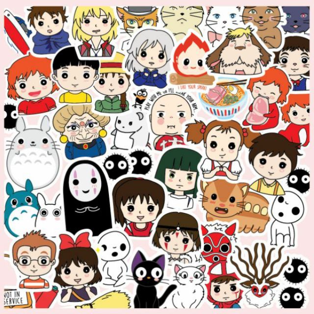 Studio Ghibli Waterproof / Fadeproof Sticker Pack | Shopee Philippines