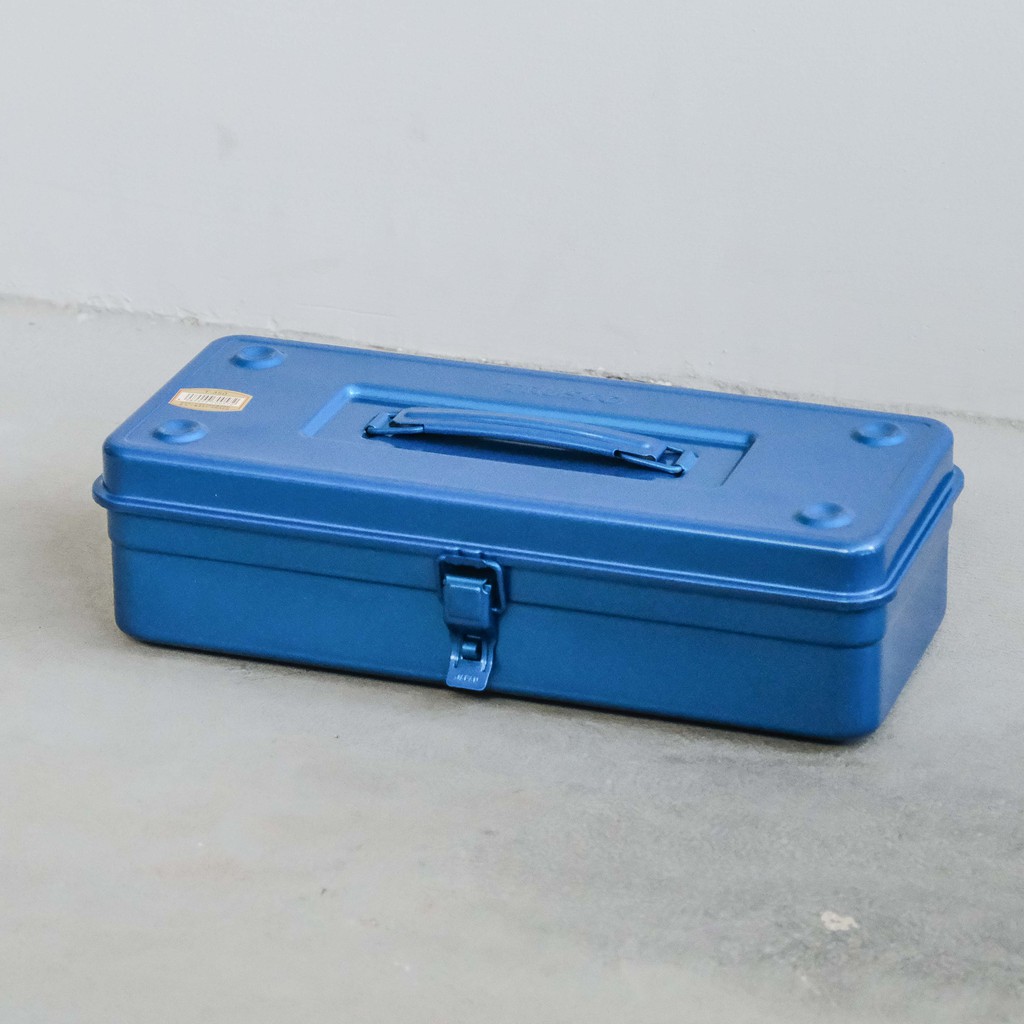 TRUSCO Tool Box Model L Flat Lid Blue (Made in Japan) Made in Japan