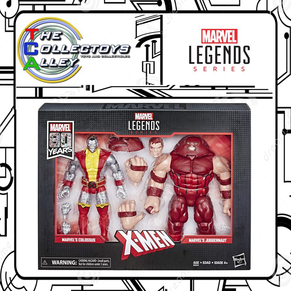 marvel legends colossus and juggernaut 2 pack