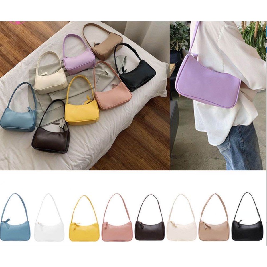 Korean Fashion 100% Leather Shoulder Bag Sling Bag For Women | Shopee ...