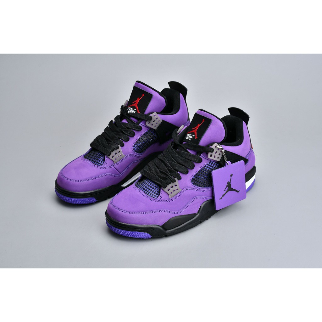 jordan 4 purple and black