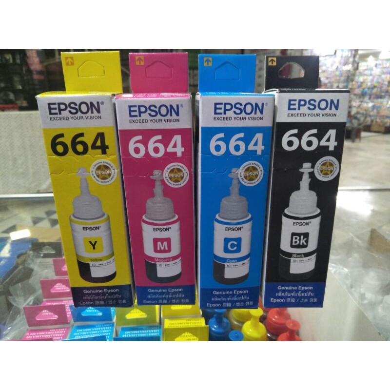 Epson 664 Genuine Ink Blackcyanmagentayellow Shopee Philippines 1435