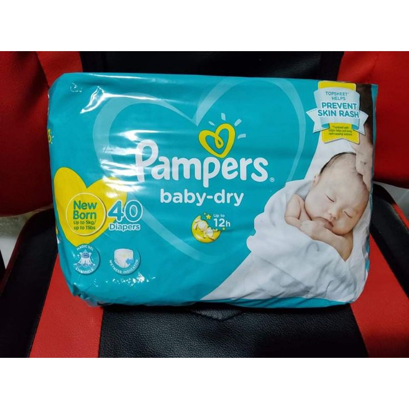 New Packaging Pampers With Aloe taped Newborn 40 pcs per pack | Shopee ...