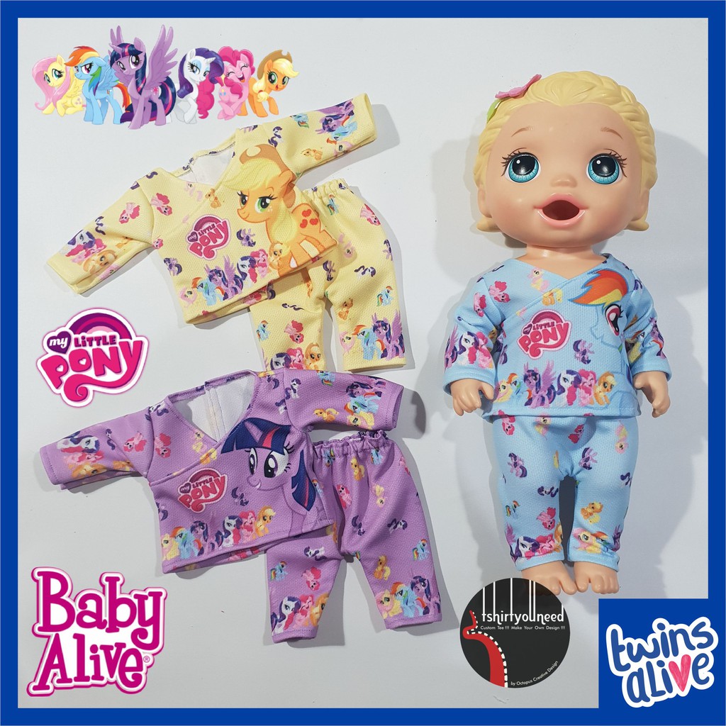 My Little Pony Pajamas Baby Alive Doll Clothes Shopee Philippines