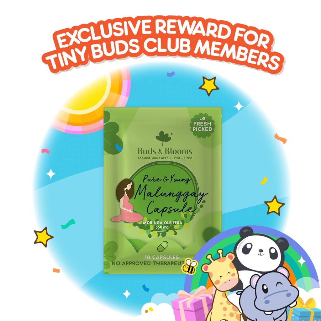 Babies & Kids Buds & Blooms Pure & Young Malunggay Capsule 10s Freebie Shopee Philippines
