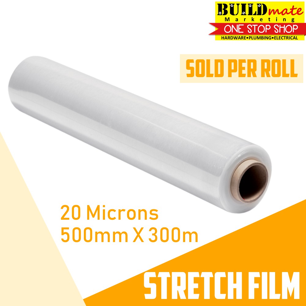 THICK Stretch Film 2.9KG 20 Microns 500MM X 300 Meters •BUILDMATE