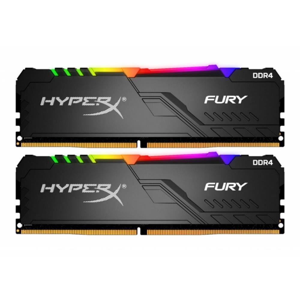 Kingston HyperX Fury RGB 16GB Kit 2x8GB 3200MHz DDR4 CL16 Desktop 