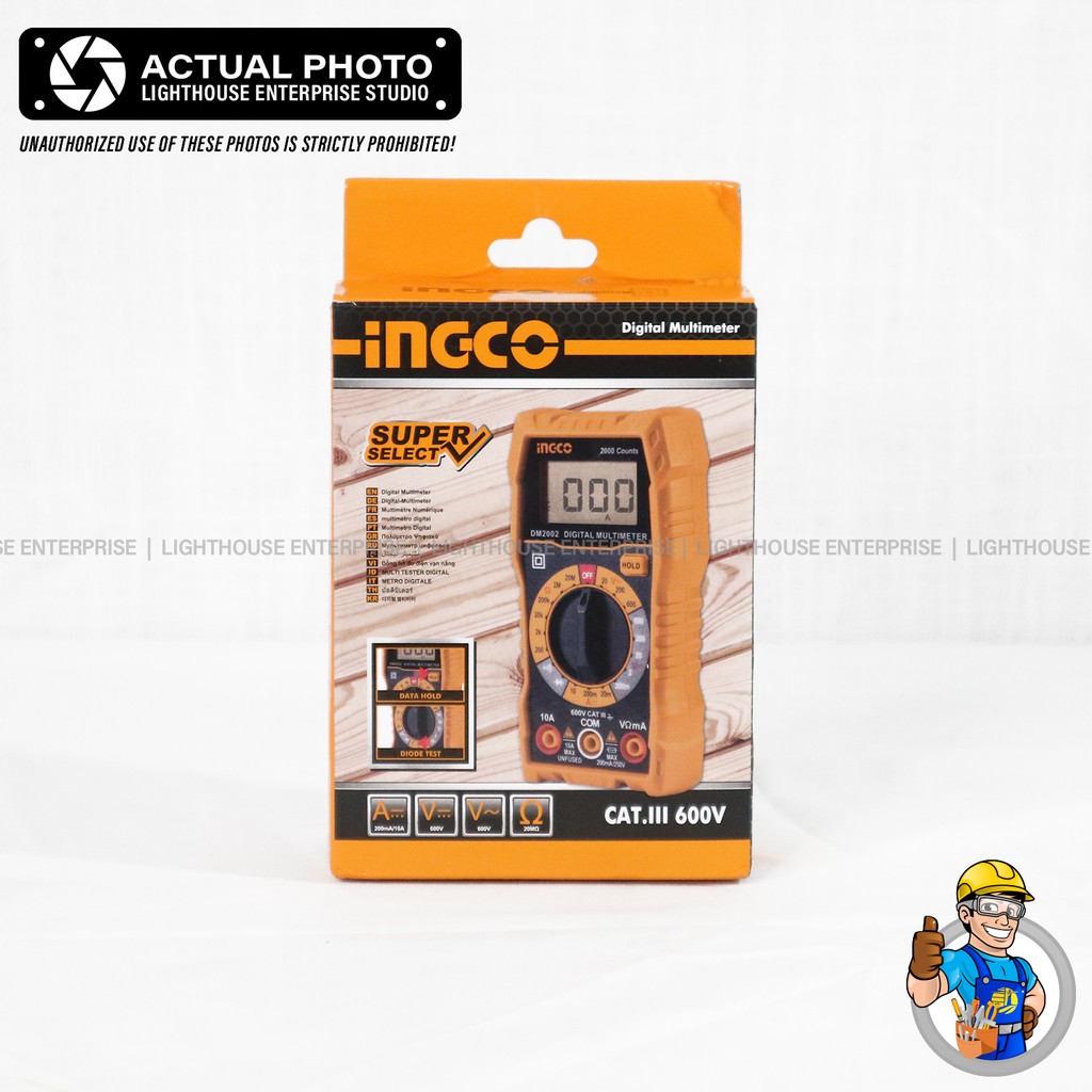 INGCO 2000 Counts Digital Multimeter (DM2002) *LIGHTHOUSE ENTERPRISE*