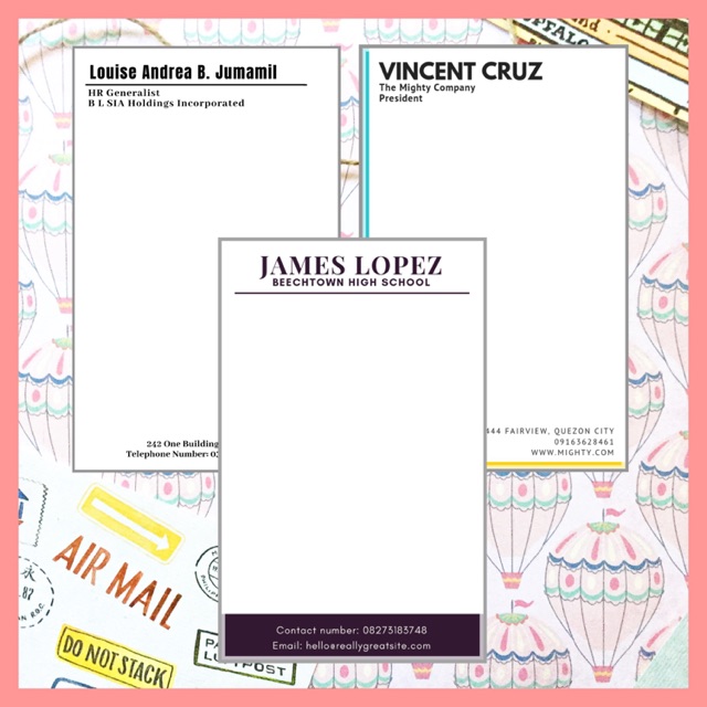 Personalized Notepad Letterhead Customized Note Pad Shopee Philippines