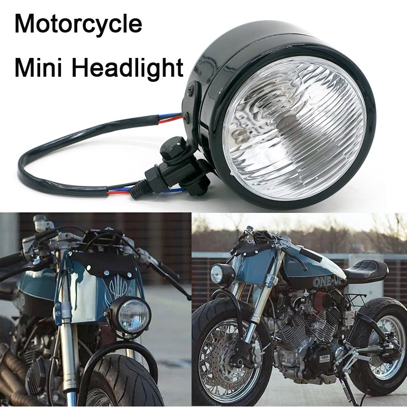 Universal Motorcycle 4 Round Headlight Head Lamp Headlight For Suzuki Motorcycle Retro Dual Shopee Philippines