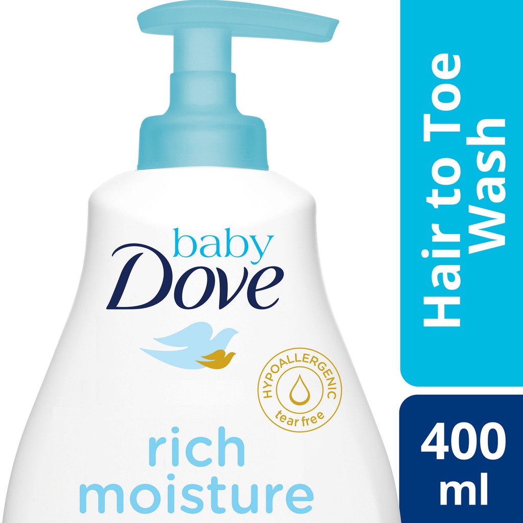 Baby Dove Hair to Toe Baby Wash Rich Moisture 400ml