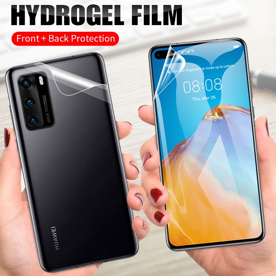 Full Coverage No Tempered Glass Soft Screen Protector for Huawei P40 ...