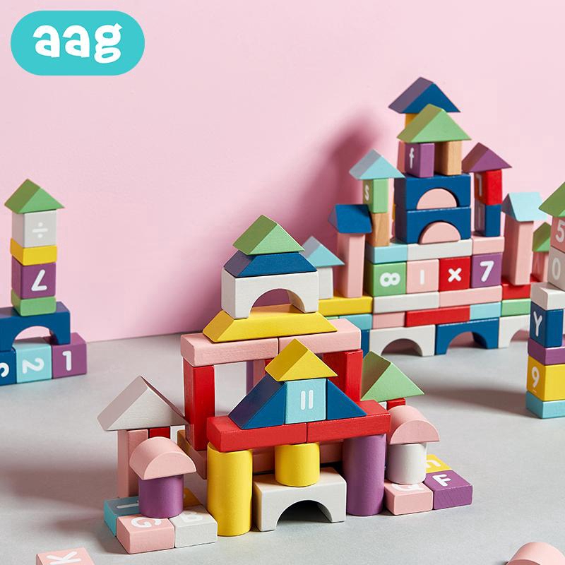 wooden building fun set