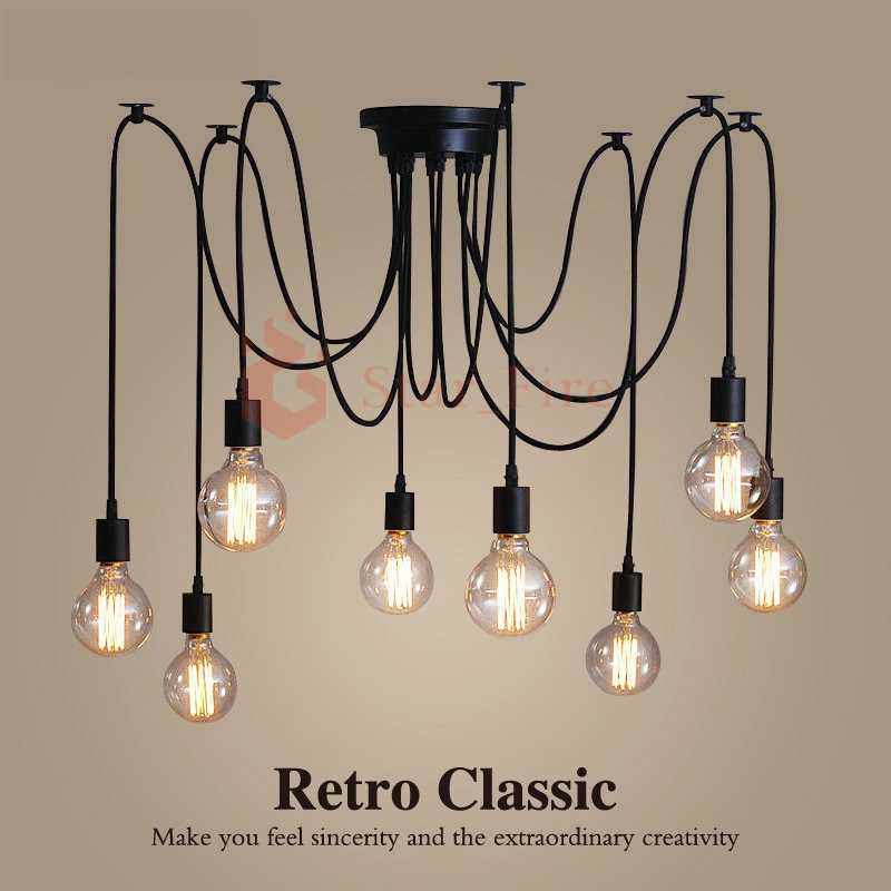 12m Hang Light DIY Retro Bar Counter Light Chandelier Pendant Lamp