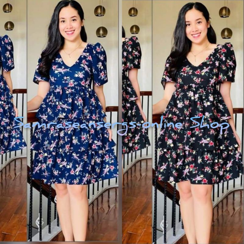 Korean Inspired Dress (Freesize) | Shopee Philippines