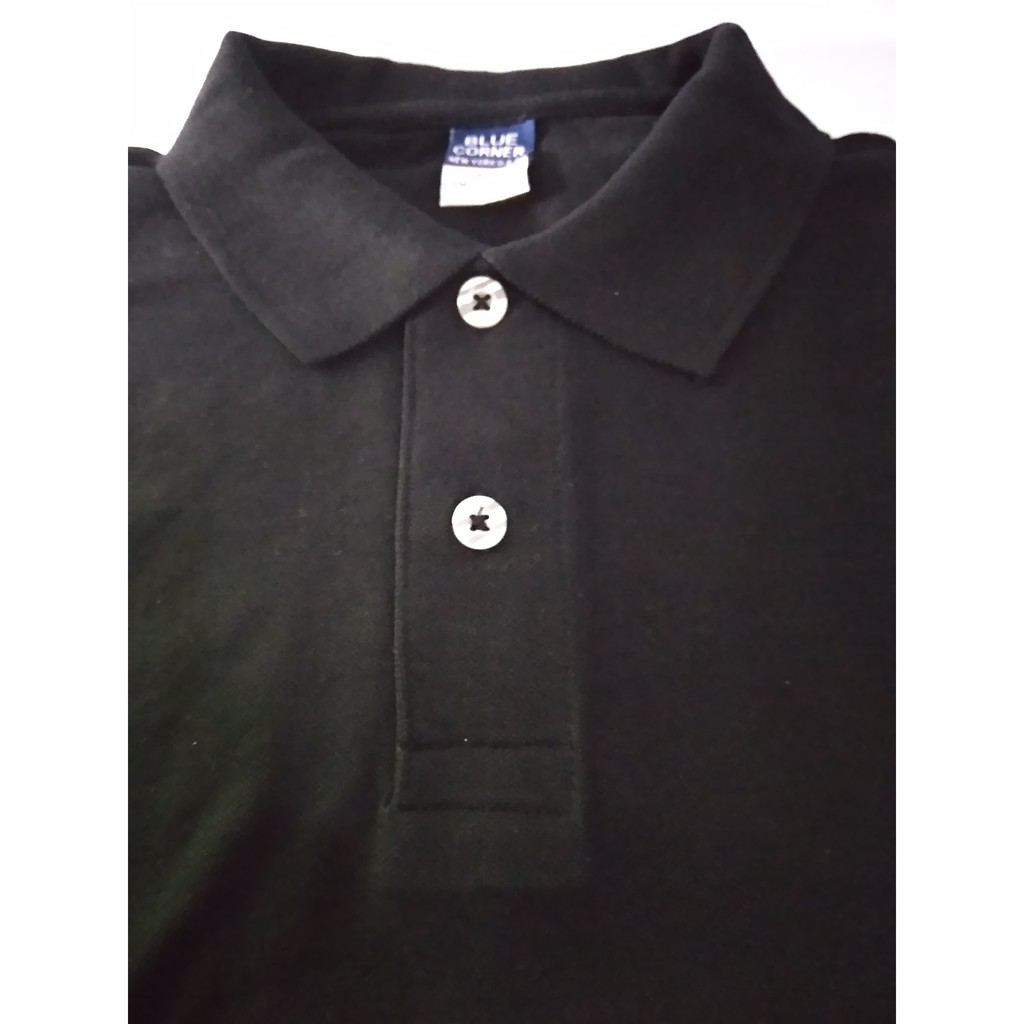 Original Blue Corner plain polo shirt (black) | Shopee Philippines