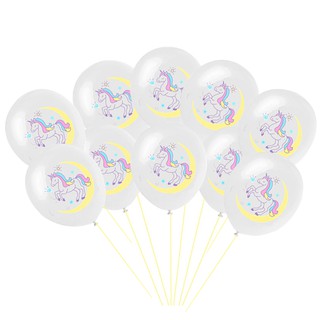10 Pcs/set Unicorn Latex balloon Confetti Balloons Birthday Party Decoration #3