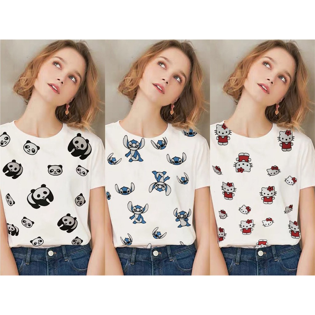 panda t shirt women's