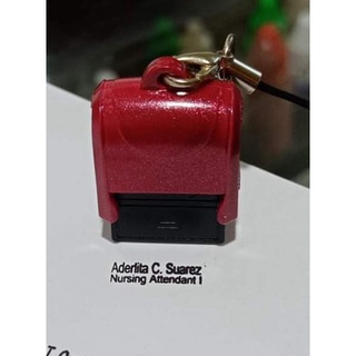 FREE INK REFILL Personalized Smidget stamp 6 x 15 mm